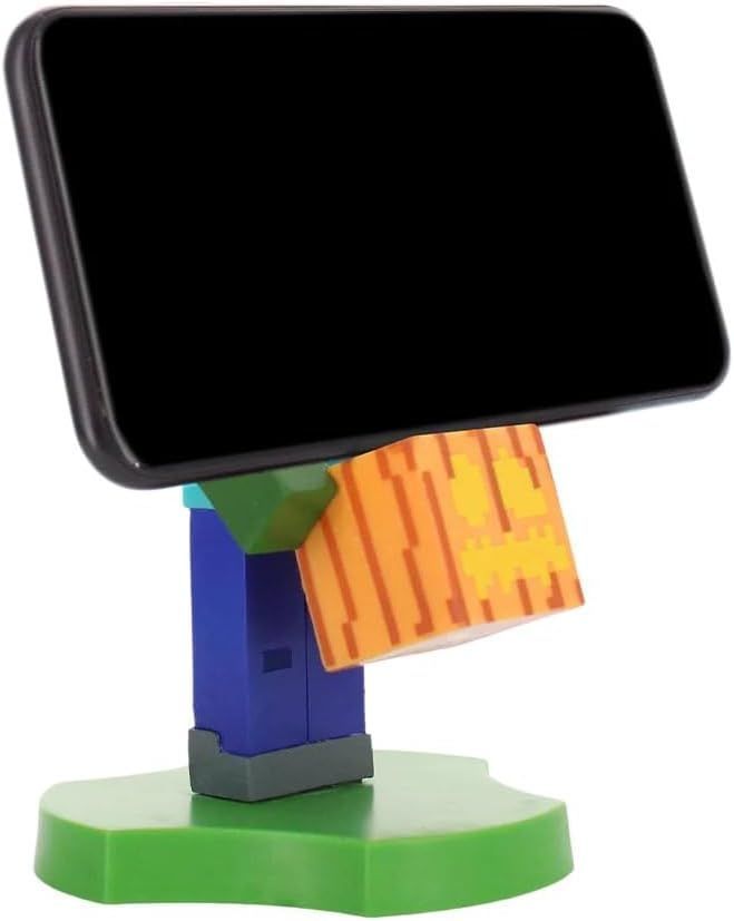 Minecraft Zombie Figurine - EXQUISITE GAMING - Cable Guys - Headphone, smartphone, or small accessory holder - 11 cm