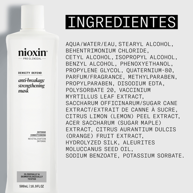Nioxin Professionals Anti-brekkende styrkemaske Density Defend hårmaske 500 ml