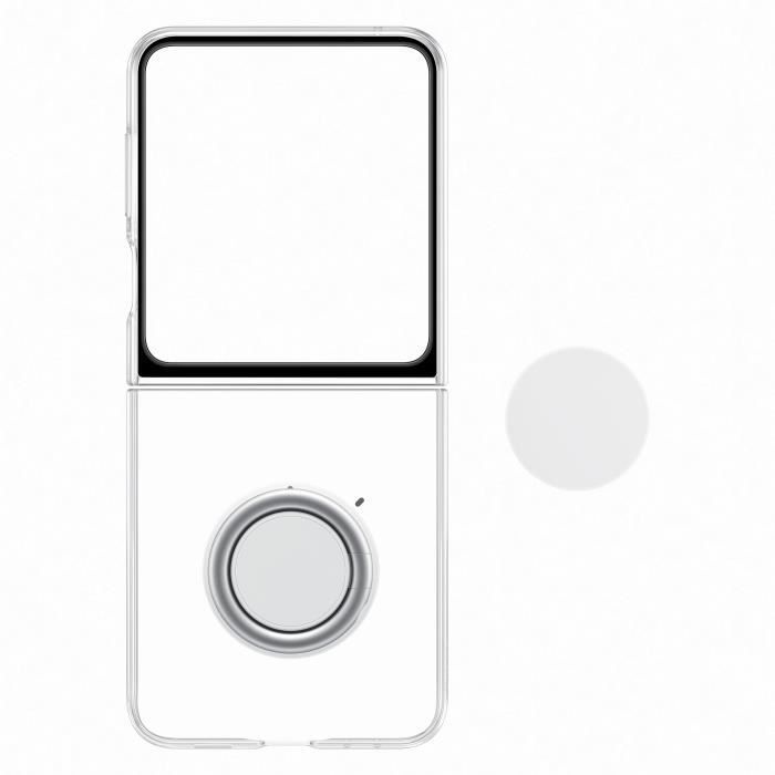 Coque et étui téléphone mobile Samsung Coque transparente avec support amovible Z Flip 5