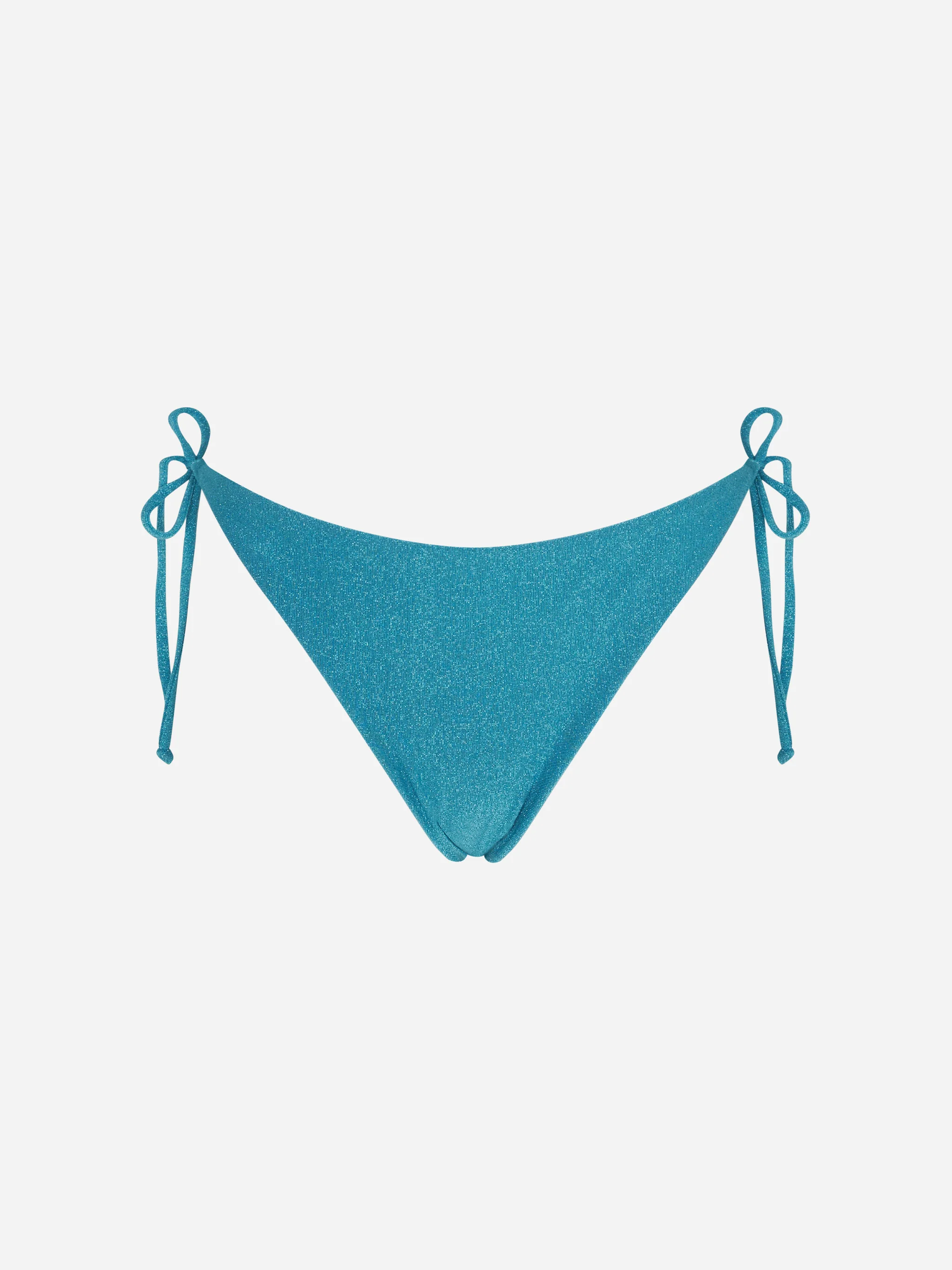 Blauwe lurex zwembroek