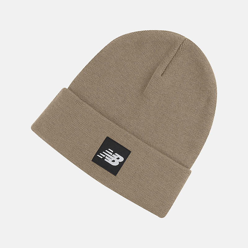 Czapka unisex z mankietem i logo Flying NB - MUSHROOM