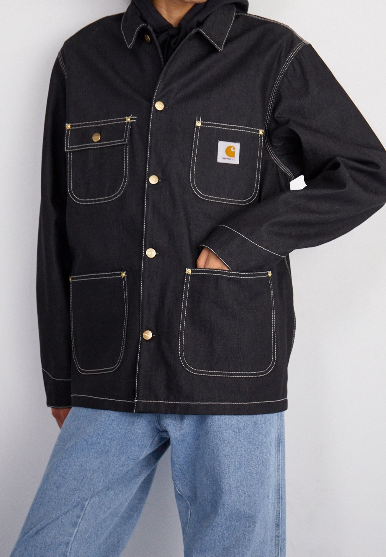 Kurtka jeansowa Carhartt WIP - czarna