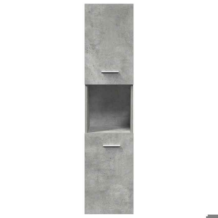 Badkamermeubelset - KALISSE - 4-delig - Betongrijs - Samengesteld hout - 90x38,5x46 cm