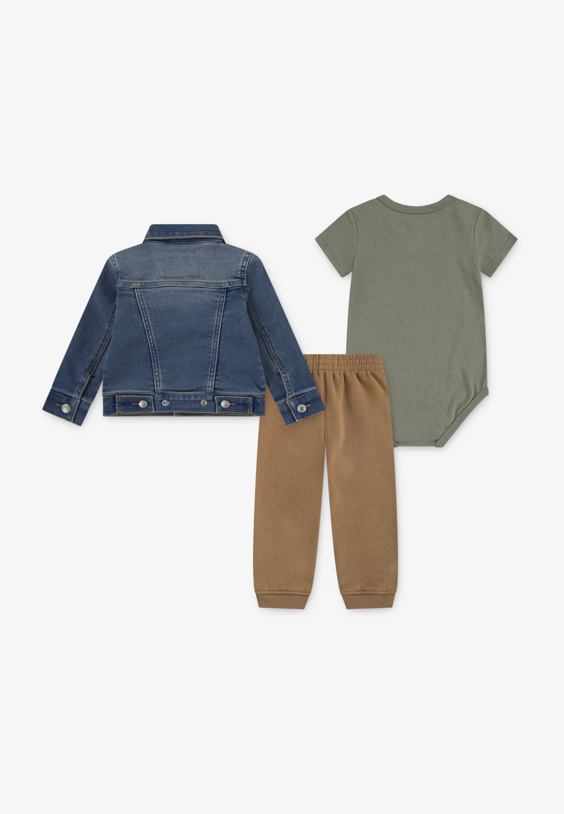 Levi's® TRUCKER BODY EN JOGGER SET UNISEX - Body - diep mosgroen