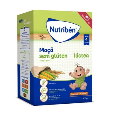 Nutribén Gachas de leche con manzana sin gluten 600 g