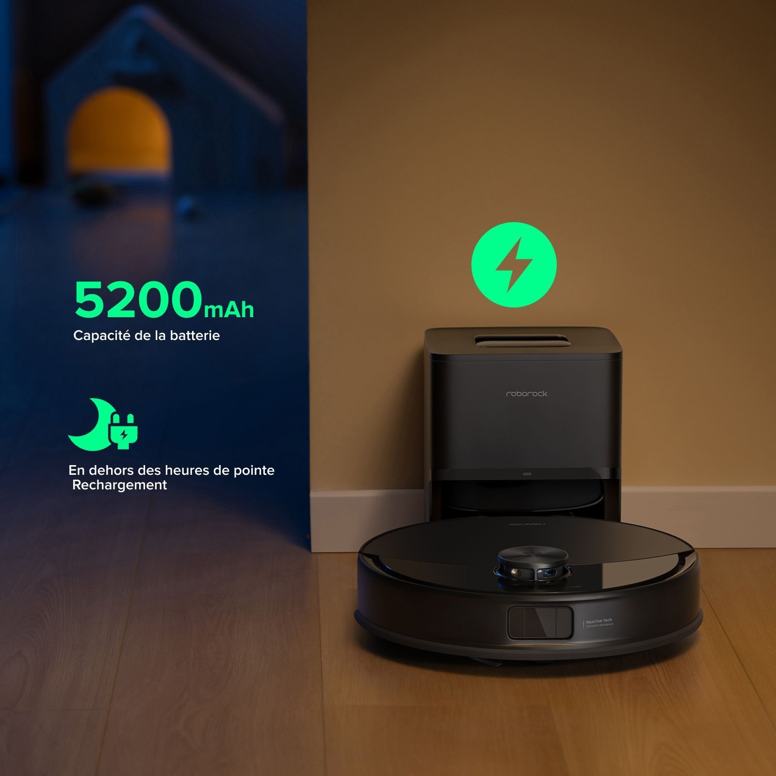 ROBOROCK Q10 VF+ - Robô Aspirador e Mop com Estação de Esvaziamento Automático - Potência de Sucção de 10000 Pa - Autonomia da Bateria de 150 min