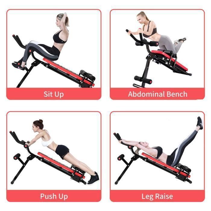 Opvouwbare buikspiertrainer HOME FITNESS CODE 5 Minute Shaper - Zwart