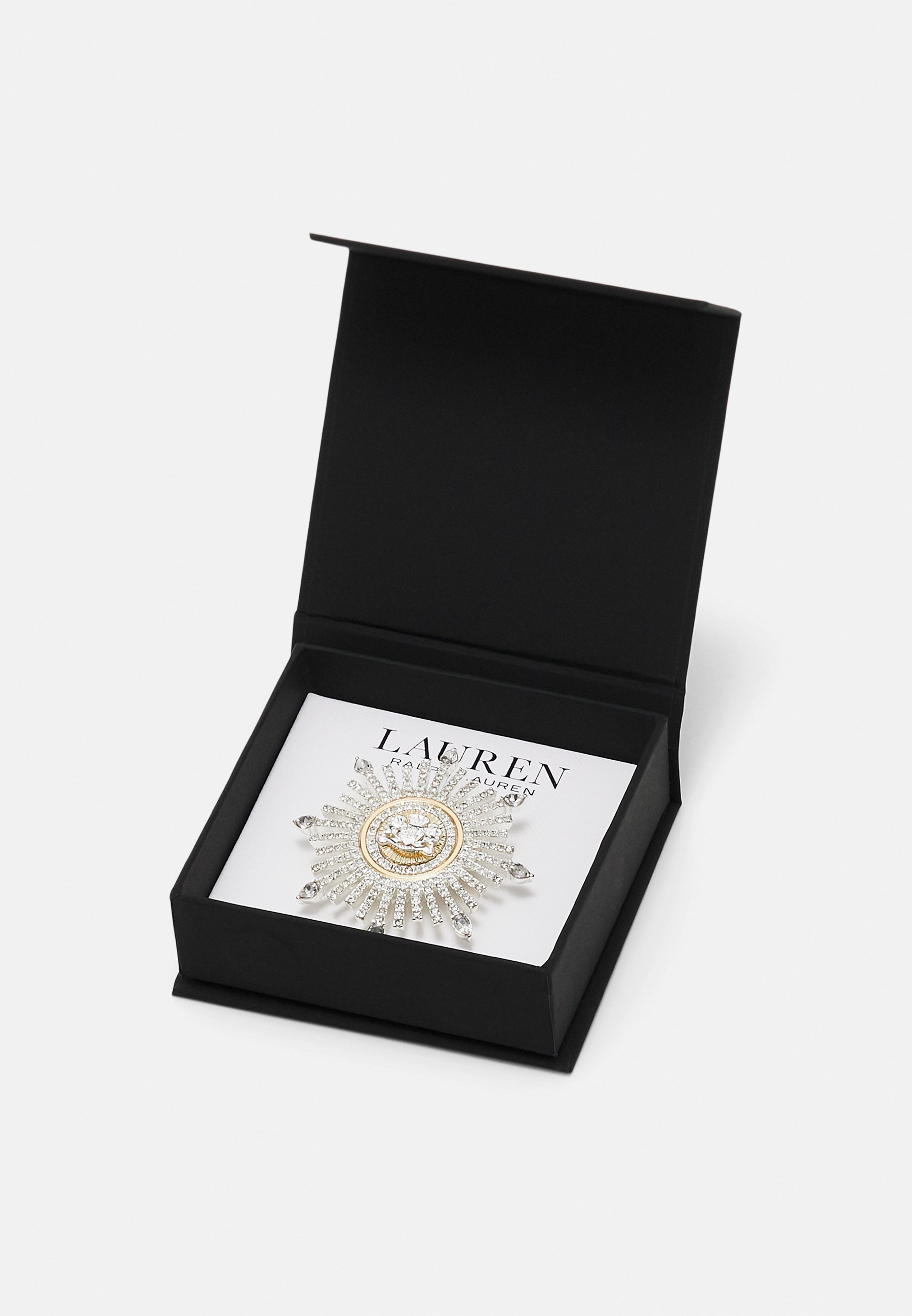 Lauren Ralph Lauren BOX PIN CREST BURST - Broszka - w kolorze srebrnym/złotym