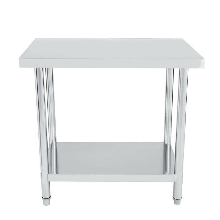 Encimera de cocina de acero inoxidable de 100x60 cm - Bc-elec