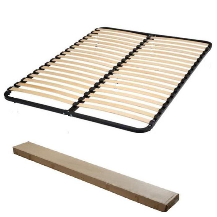 Bed base - Epsilon - 140x190 - 2x20 slats - Black