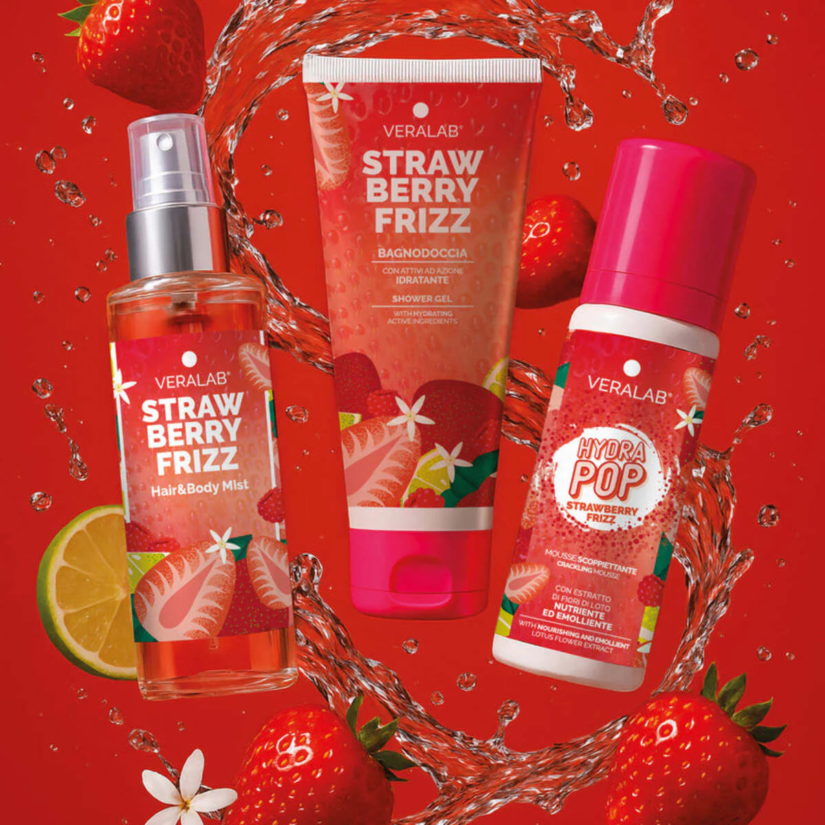 Kit Corpo Strawberry Frizz - Travel Ready Kit - Cofanetti Viso e Corpo