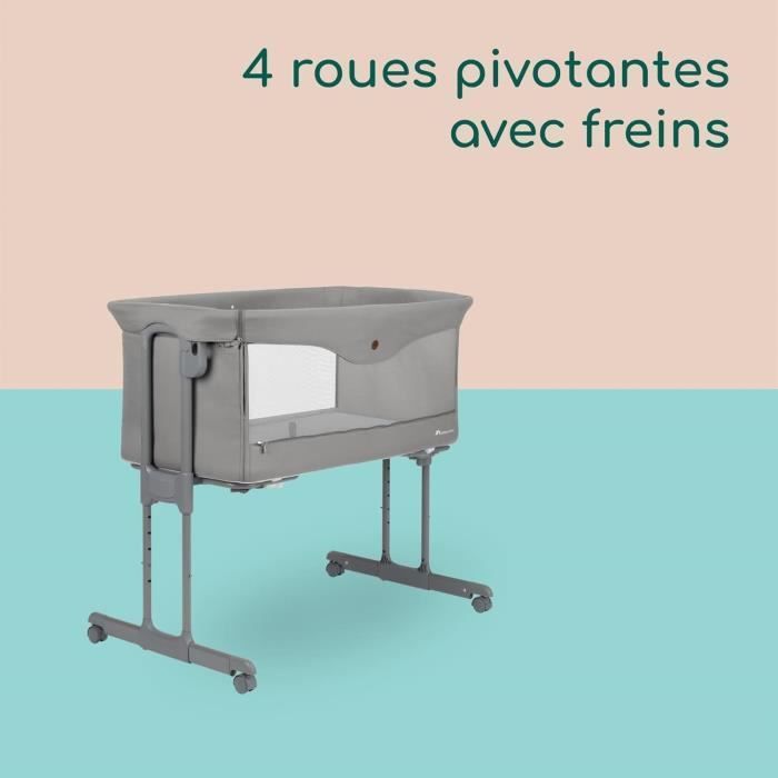 Berceau bébé et Cododo 2 en 1 Amara, De la naissance à 6 mois, Tinted Gray