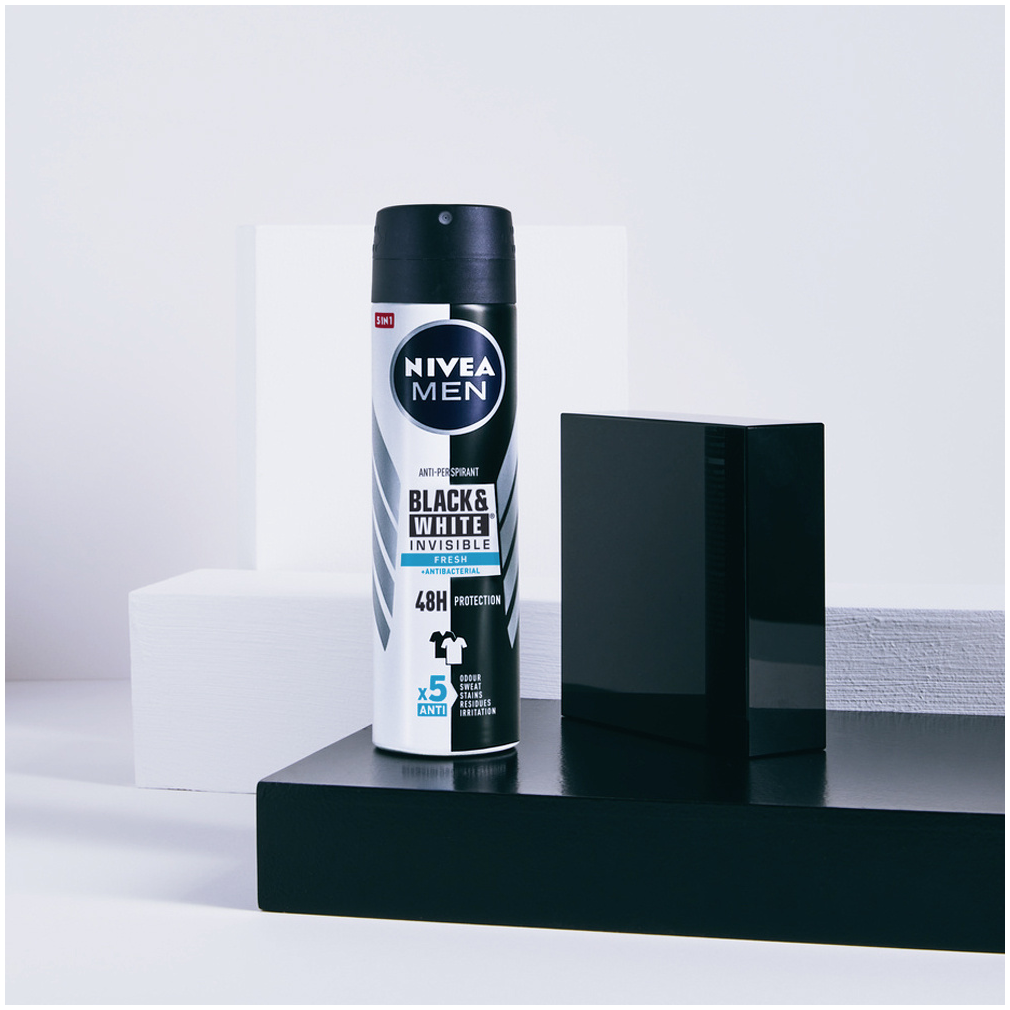 Nivea Men antiperspirantas purškiamas vyrams, 150 ml, „Invisible Fresh Men“