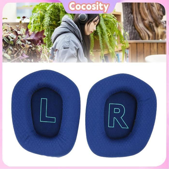 Almohadillas para los oídos, almohadillas transpirables para proyectores de vídeo, color azul.
