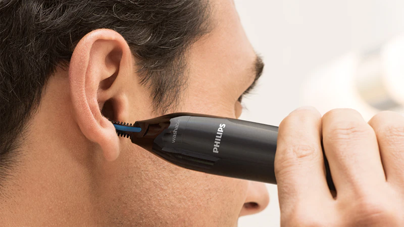 Aparador de pelos do nariz e orelhas Philips Série 1000 NT1650/16