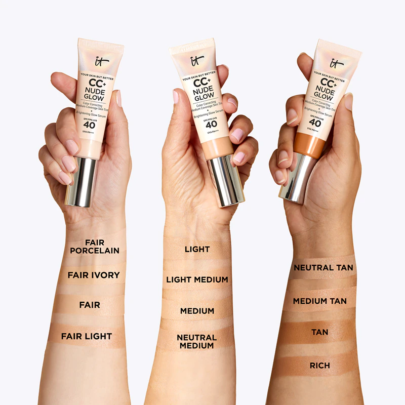 CC-крем IT Cosmetics Your Skin But Better CC + Nude Glow з освітлюючим ефектом