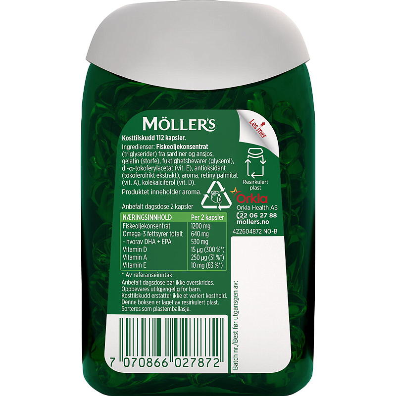 Möller's Möller's Original Omega-3 112 stk.