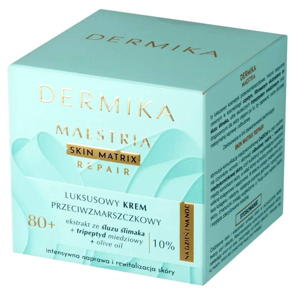 Dermika Maestria Luksusowy krem przeciwzmarszczkowy 80+ na dzień i na noc 50ml