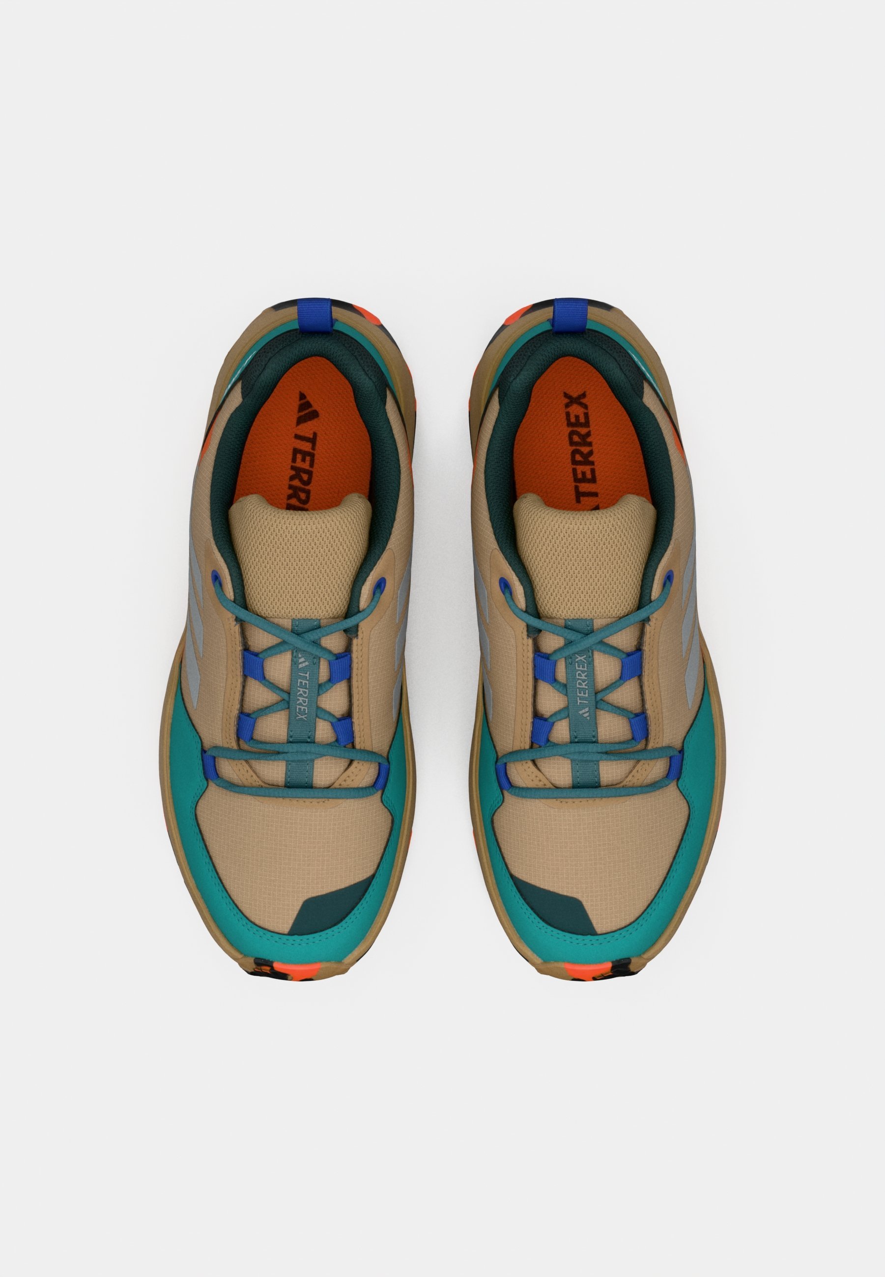 Adidas Terrex AX4R UNISEX - Fjellsko - cardboard matte silver-coloured/pure teal