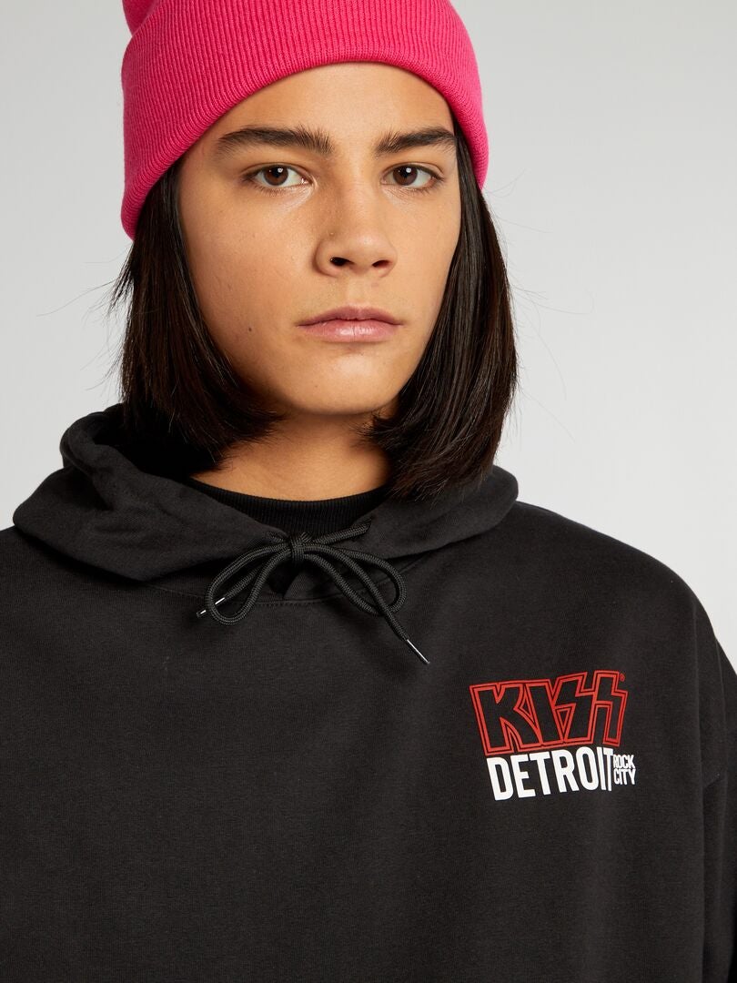 Moletom com capuz KISS - Preto