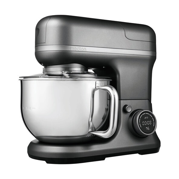 Digital food processor with ice bowl, 4 in 1, titanium (MD 18440)