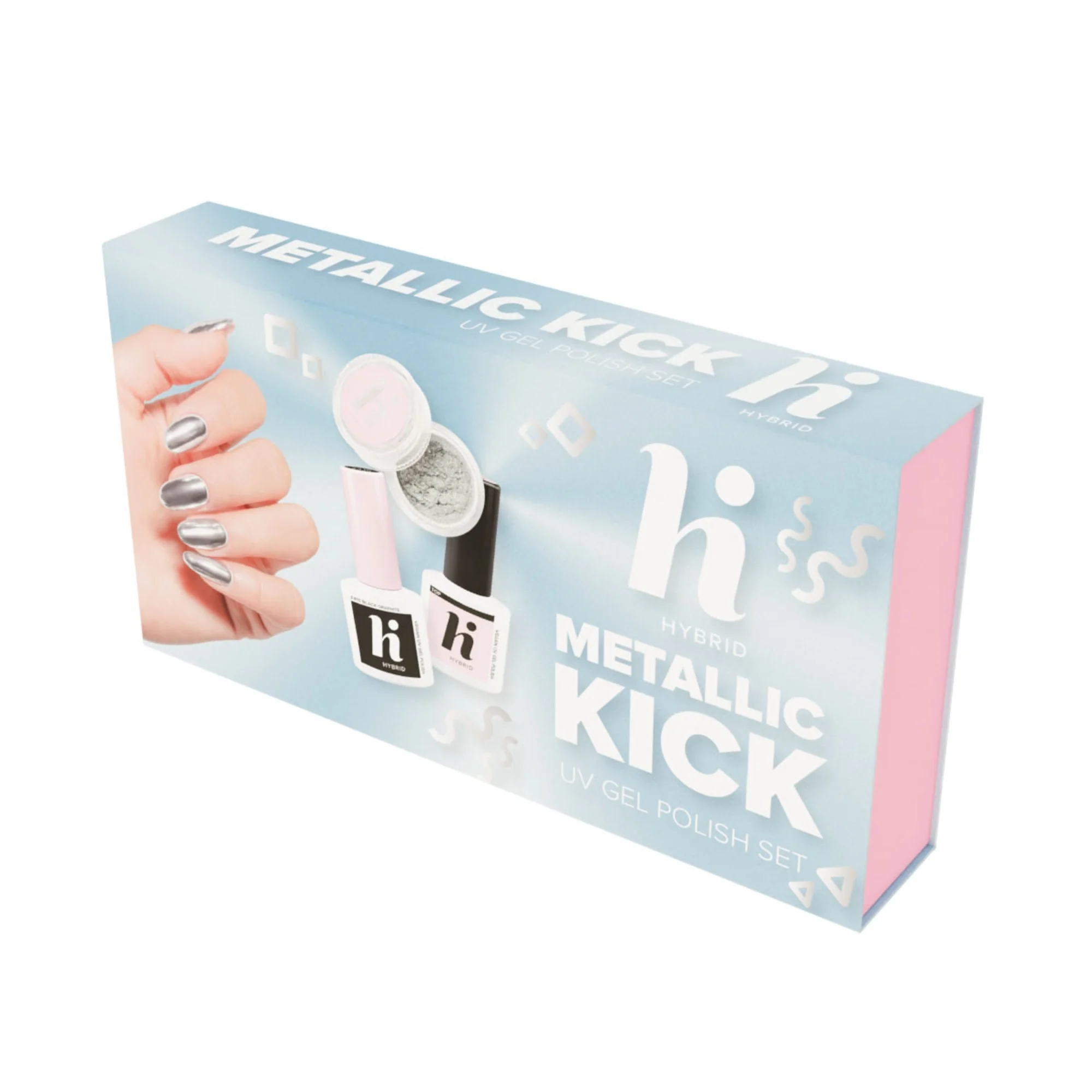 UV Gel Polish METALLIC KICK Set - Cofanetto Make Up
