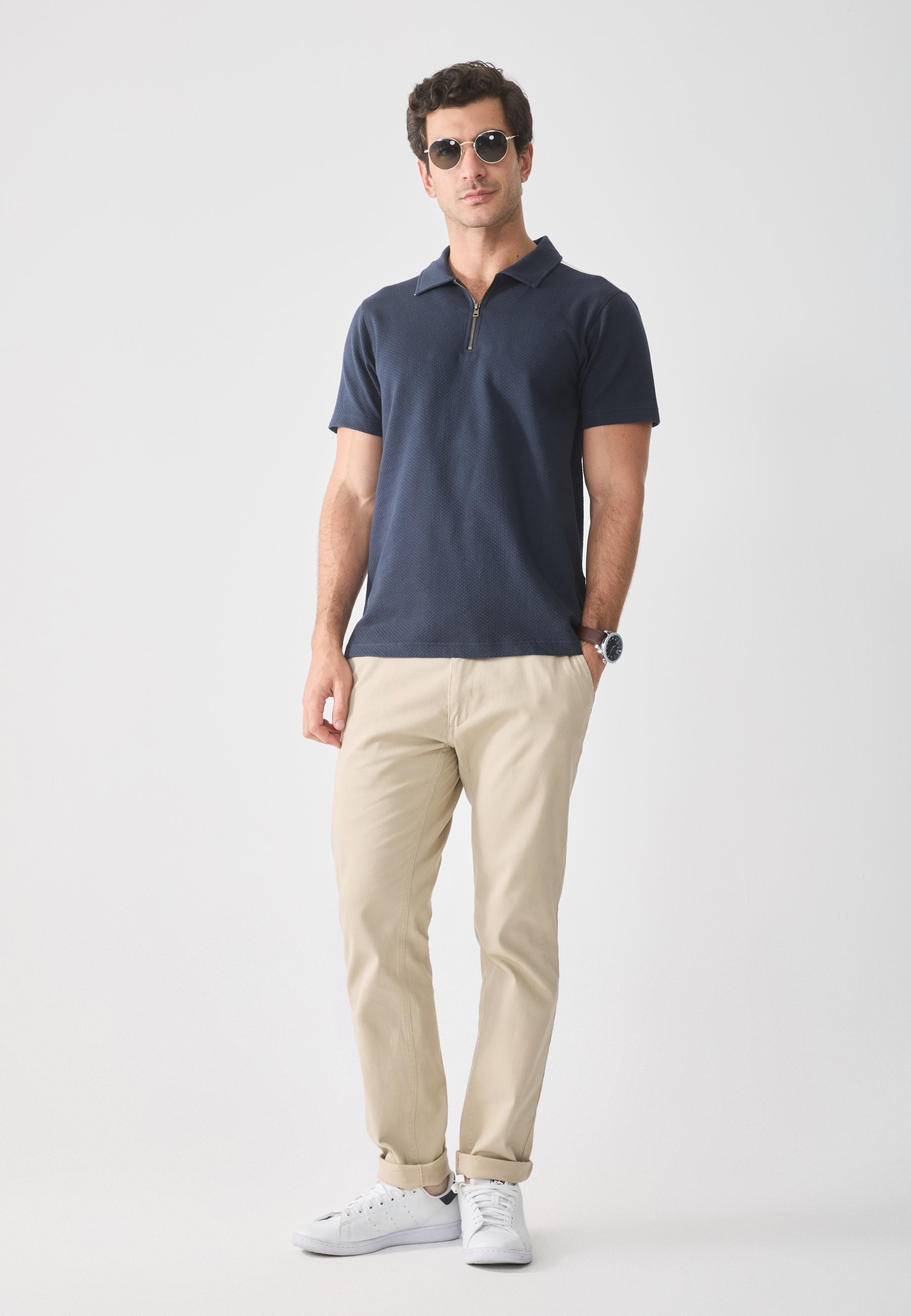Polo Pier One - bleu foncé