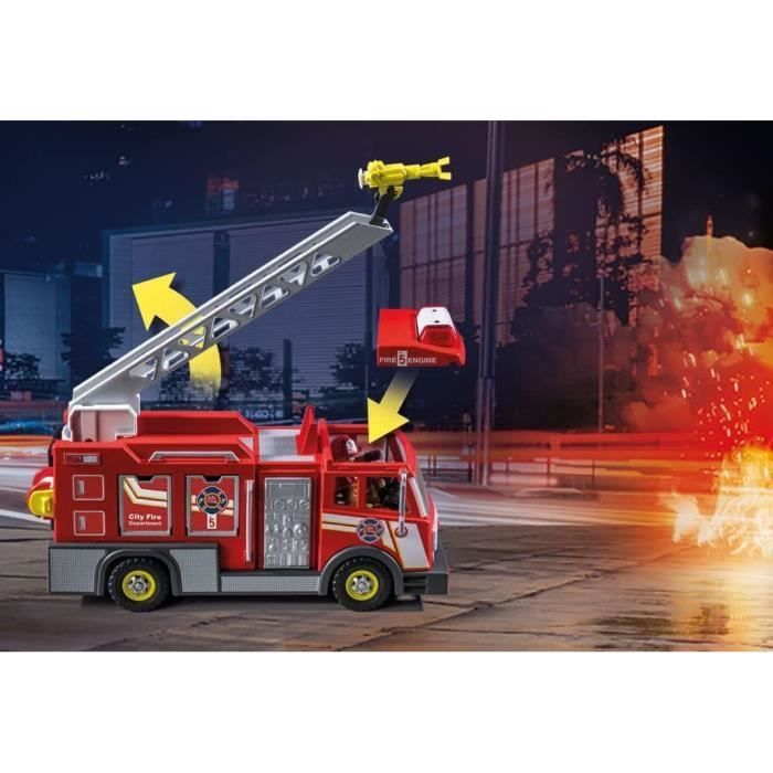 PLAYMOBIL - 71233 - Stadsactie - Brandweerwagen met lange ladder