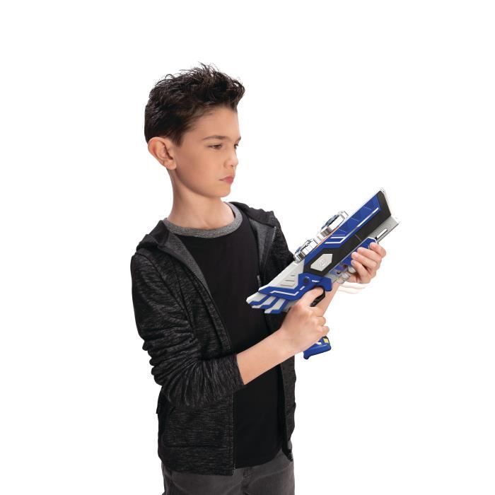 Spinner Mad - Double Shot Blaster + 2 LED Spinning Tops - Silverlit Brand - Model 86311