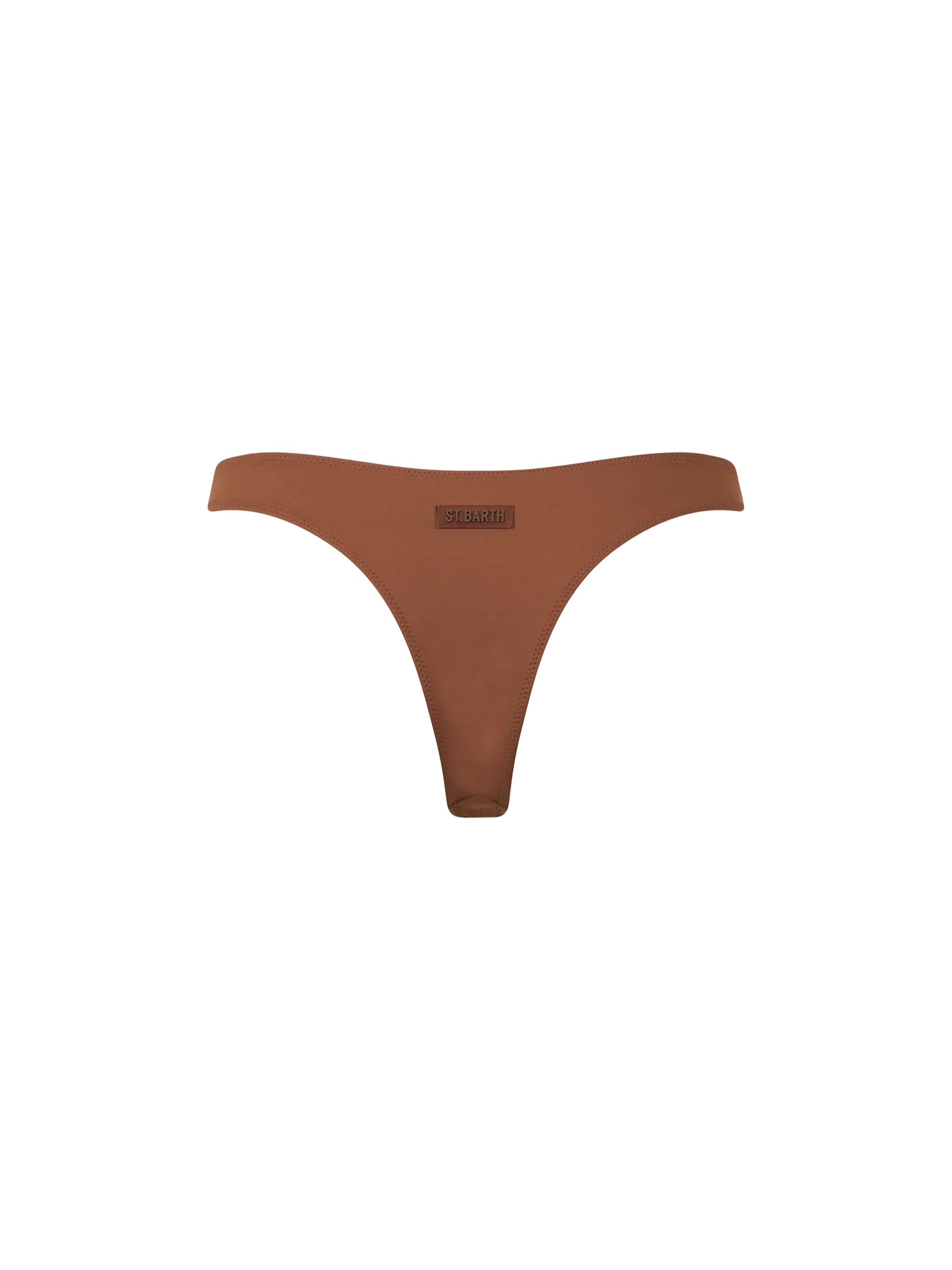 Braguita de baño a rayas marrones para mujer de Naomi