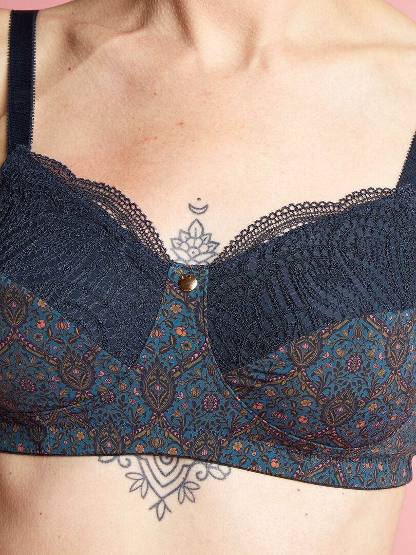 Postoperatieve bh - Blauw