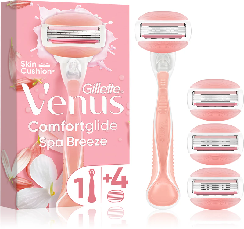 Gillette Venus ComfortGlide Spa Breeze Damenrasierer + Ersatzklingen