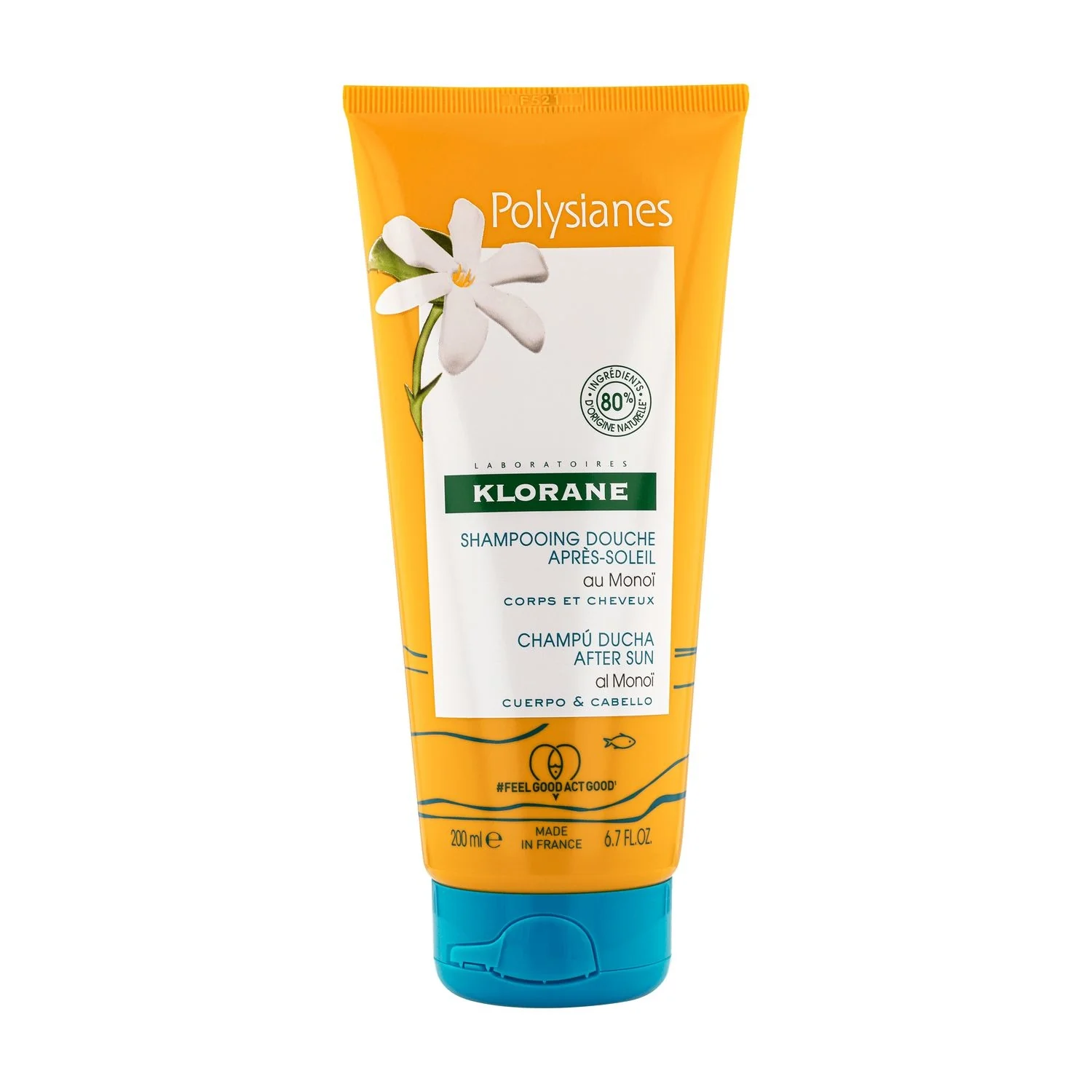 Polysianes Shampoo Doccia Doposole al Tamanu BIO e Monoï - Bagno doccia doposole
