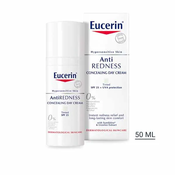 Crema de día con color y corrector de rojeces Eucerin SPF25 50 ml