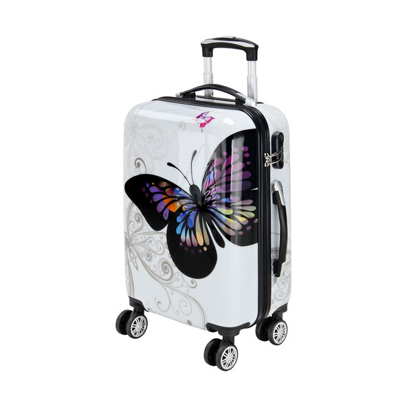 Βαλίτσα Butterfly M με σκληρό κέλυφος, 56 x 37 x 23 εκ.