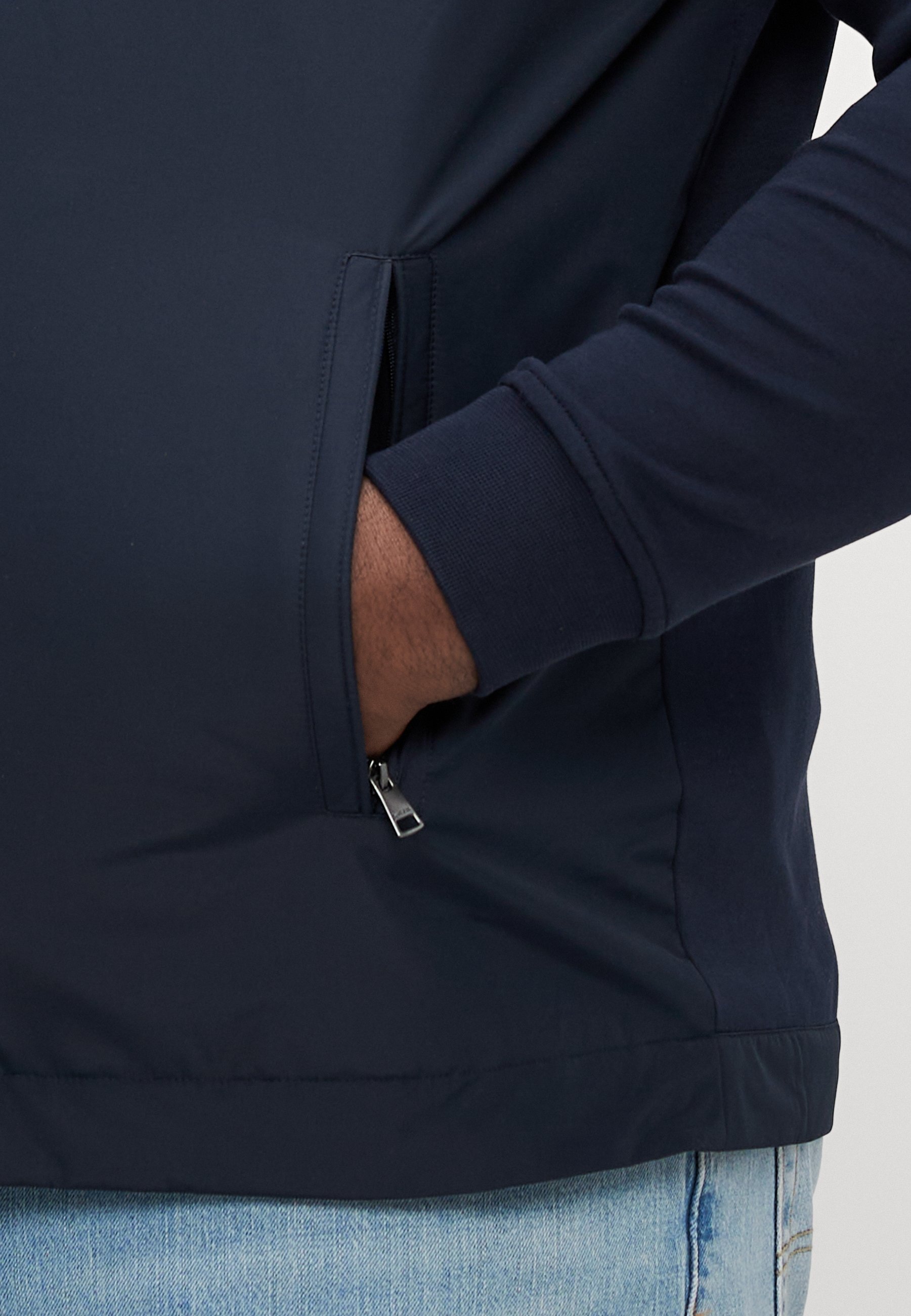 Tommy Hilfiger MIX MEDIA HARRINGTON - Sweatshirt met rits - woestijnhemel