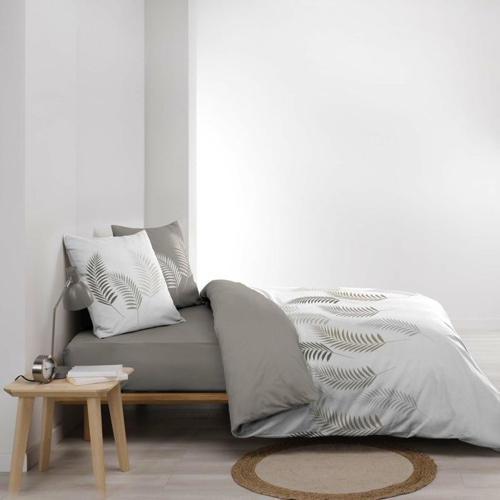 Housse de couette 260 x 240 cm + 2 taies – Coton 57 fils – Goyave