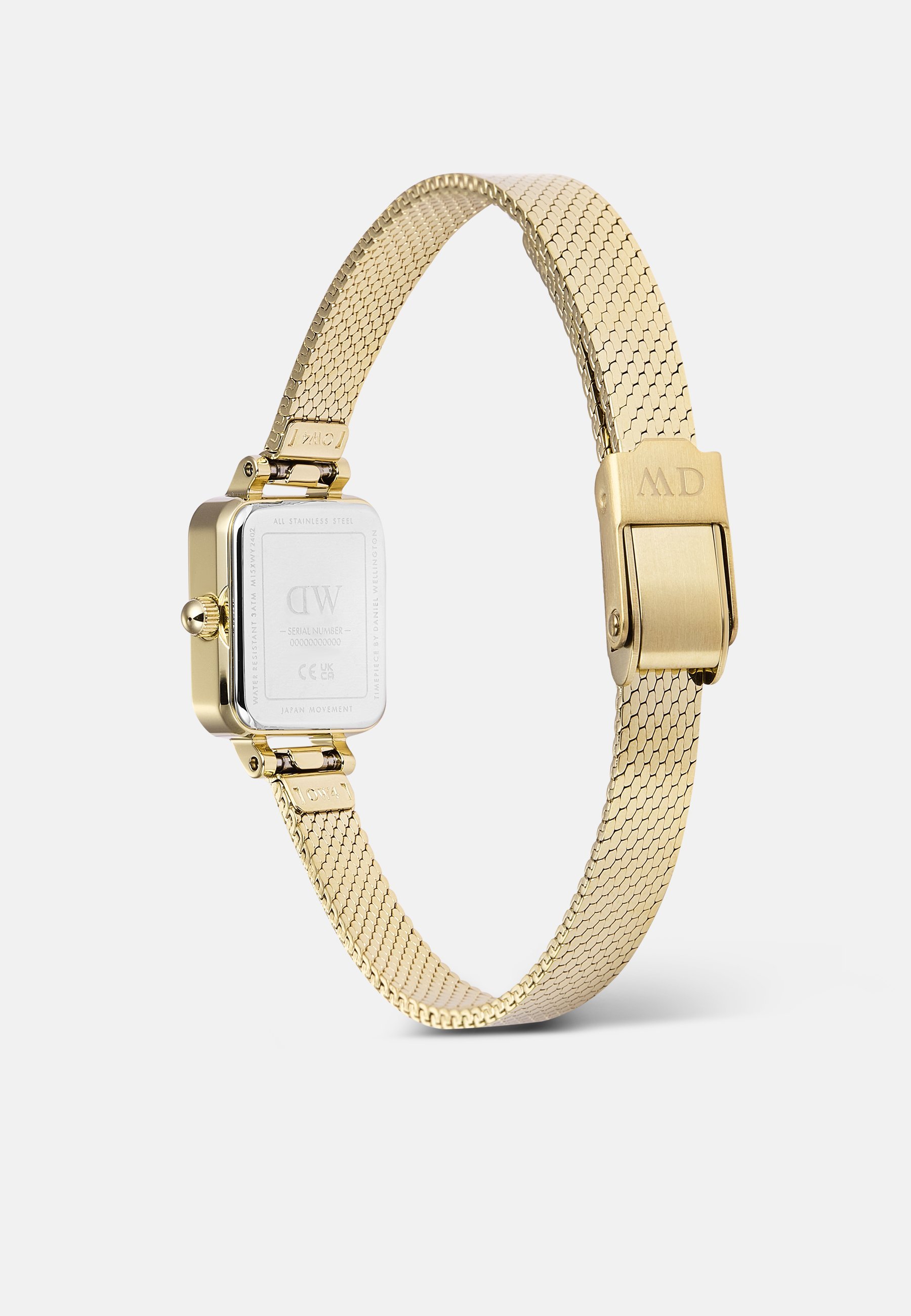 Relógio Daniel Wellington QUADRO MINI REFLECTION - cor dourada