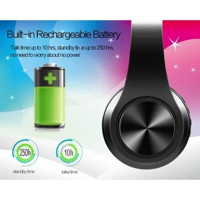 Wireless TV Headphones - NOBRAND - Bluetooth - Deep Bass - HiFi Headphones - Black