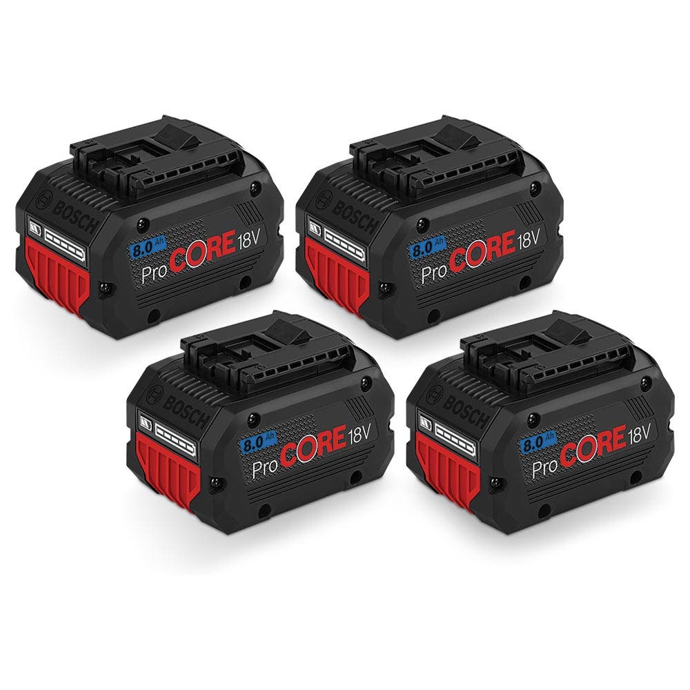 BOSCH ProCORE 18V Lithium-Ionen-Akkupack 4 x 8,0 Ah 0615990M5P