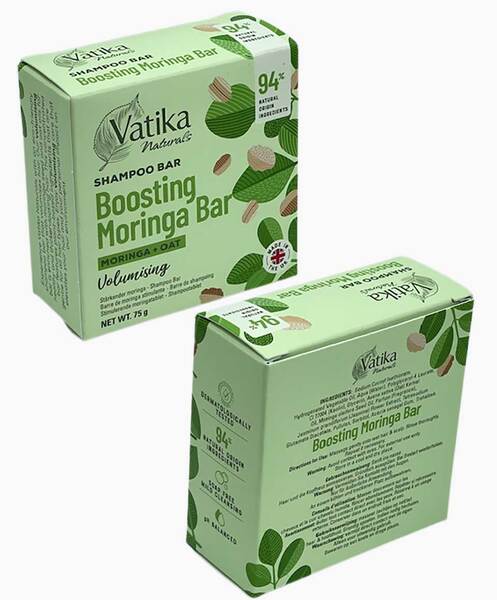 Barra de champú potenciador de moringa y avena de Dabur Naturals