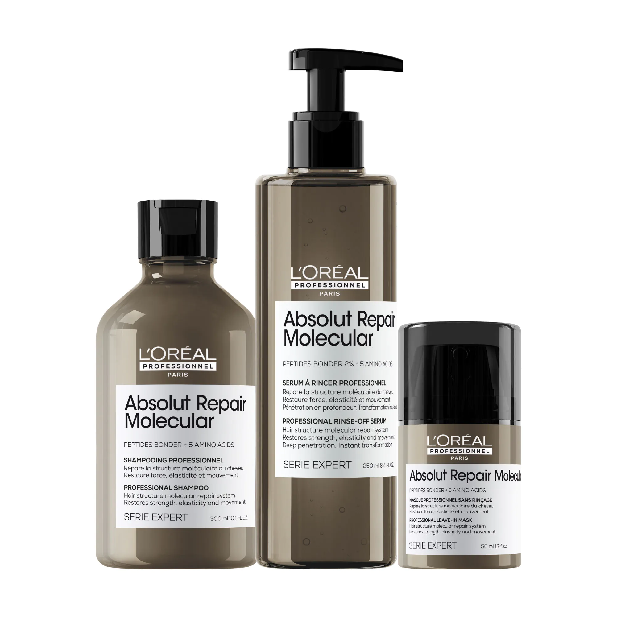 Loreal Professionnel Ar Molecular Trio zestaw - Szampon + Serum + Maska