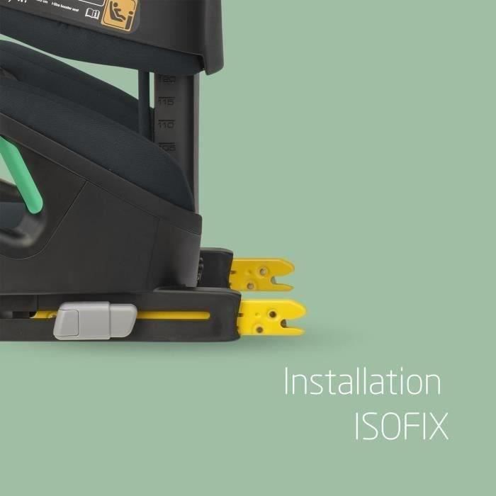 MAXI-COSI Rodifix M I-Size, Siège auto Isofix Groupe 2/3, Rehausseur voiture, Evolutif, de 15 à 36kg, de 3,5 à 12 ans, Basic grey