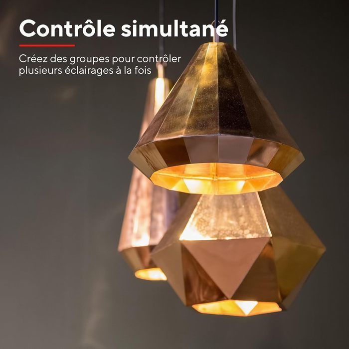 Lampadina intelligente - TRUST - Trust WiFi E14 - Attacco E14 - Dimmerabile 1800–6500K - Nessun hub richiesto, compatibile con Alexa e Google Home