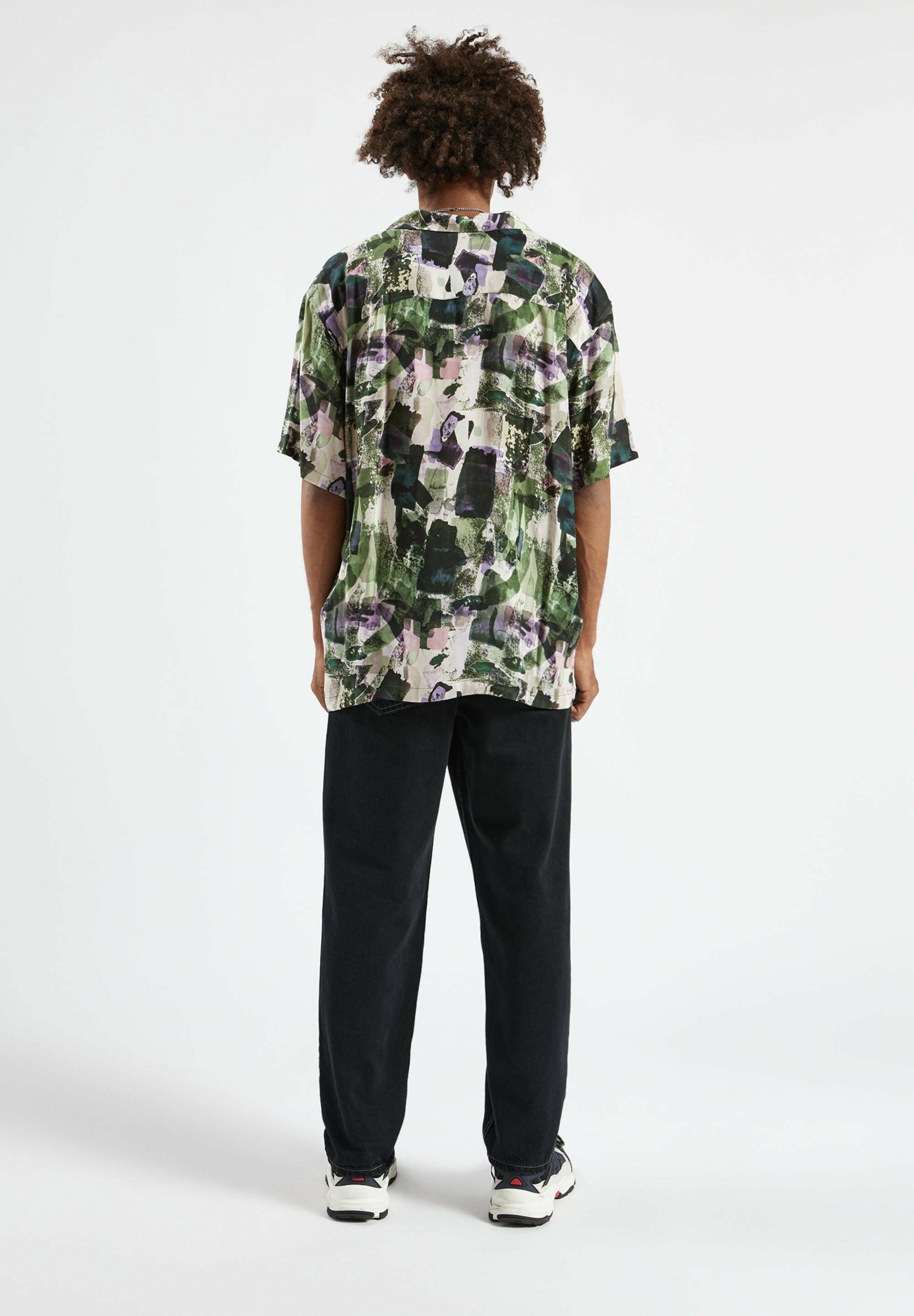 PULL&BEAR shirt - gemêleerd zwart