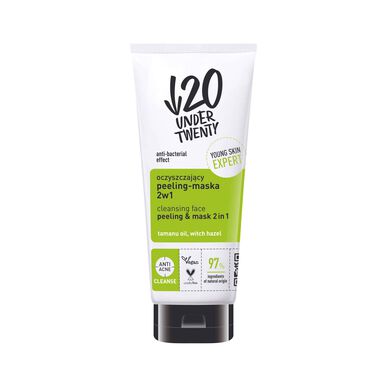 Under Twenty 2-i-1 Rengörande Peelingmask 100ml