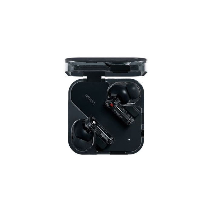 Fones de ouvido sem fio Nothing Ear (a) Bluetooth com cancelamento de ruído ativo, pretos