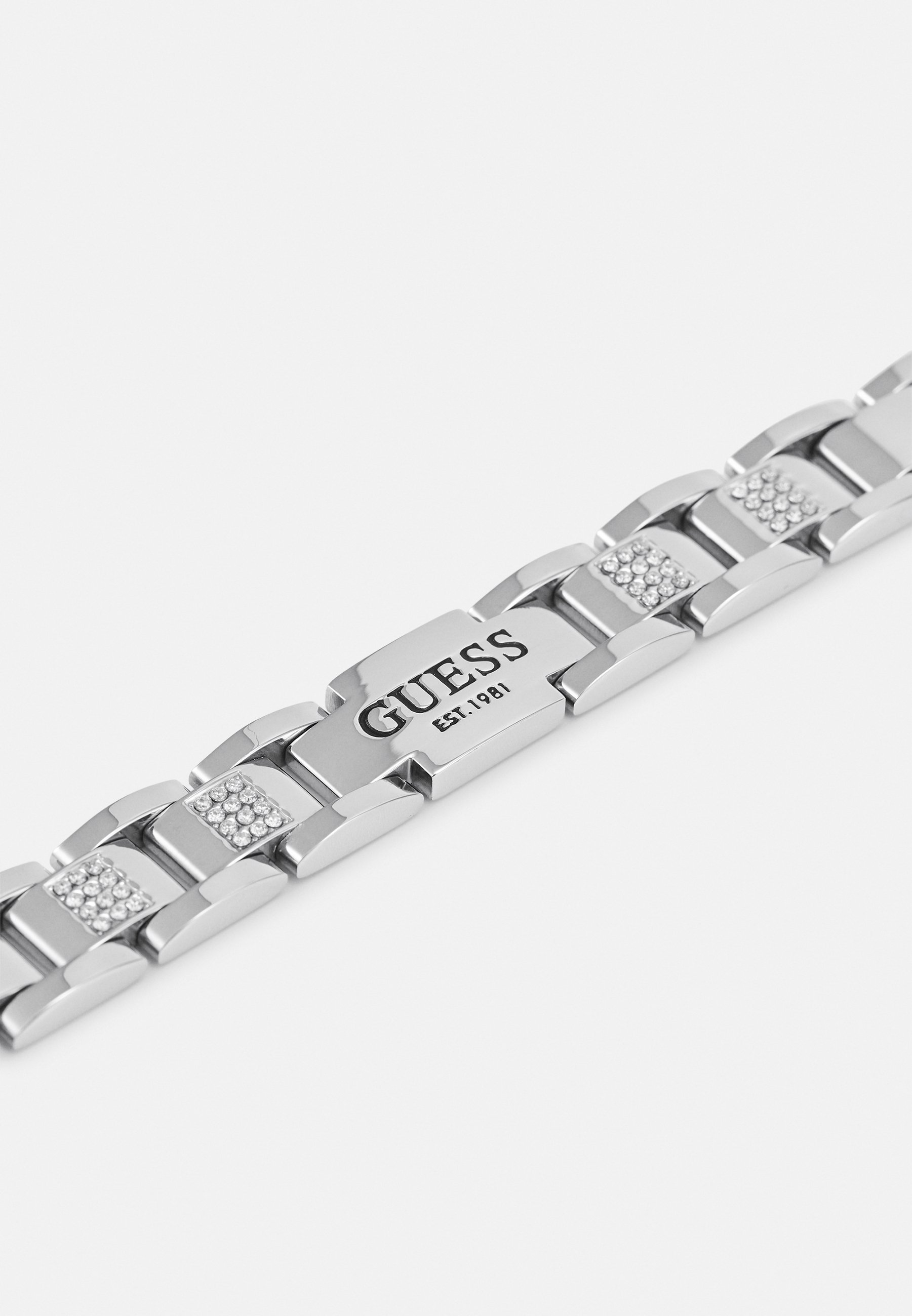 Guess platte ketting unisex - armband - zilverkleurig