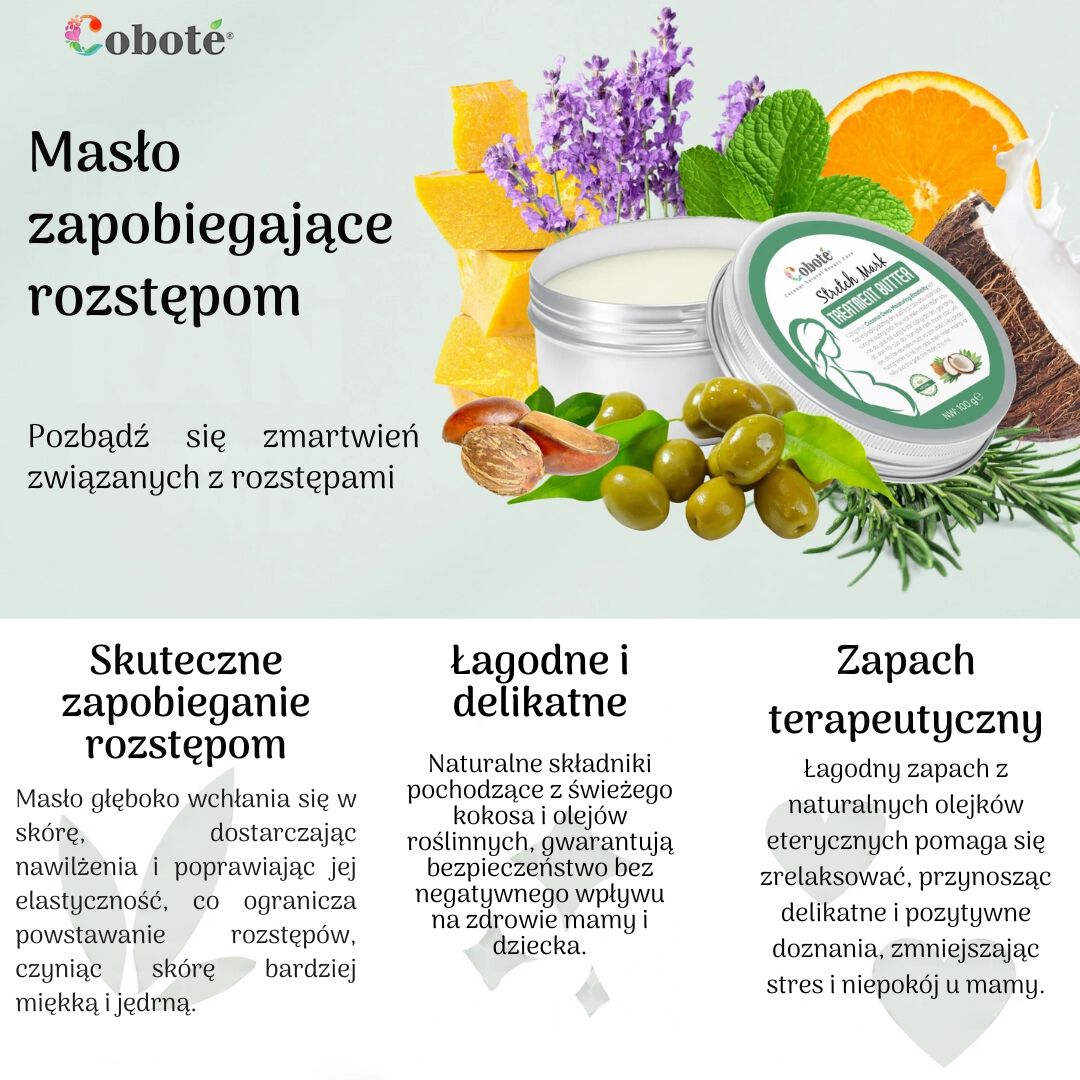 Unt de burtă natural cu nucă de cocos Coboté