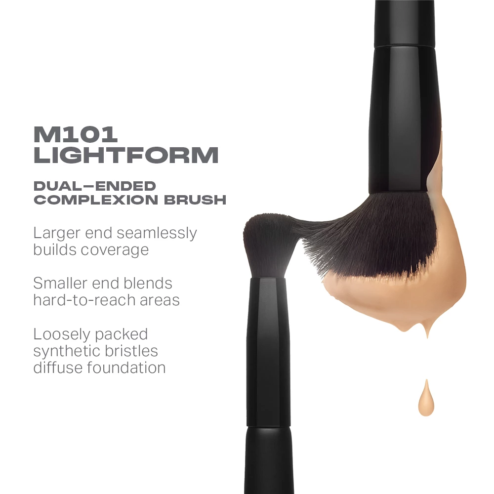 Pensulă de fond de ten cu două capete M101 Lightform - Morphe